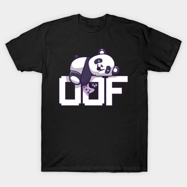 Oof Gamer Meme Internet Culture Panda Gamer Gift T-Shirt by Alex21